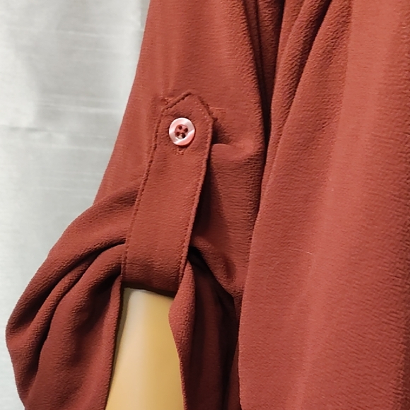 Torrid Brick Red Open Front Cardigan Size 3 - Picture 3 of 7